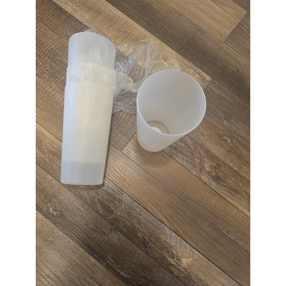 13039 Drinkware Opaque Plastic Tumblers Drinking Cups Set Of 4 Dish, Micro Safe